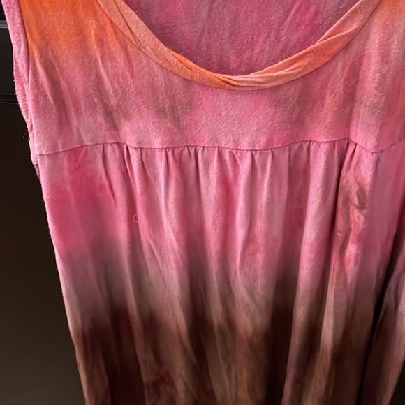 Inc petite multicolour tie dye tank top. Pink/orange/brown. Size s. - Picture 4 of 6